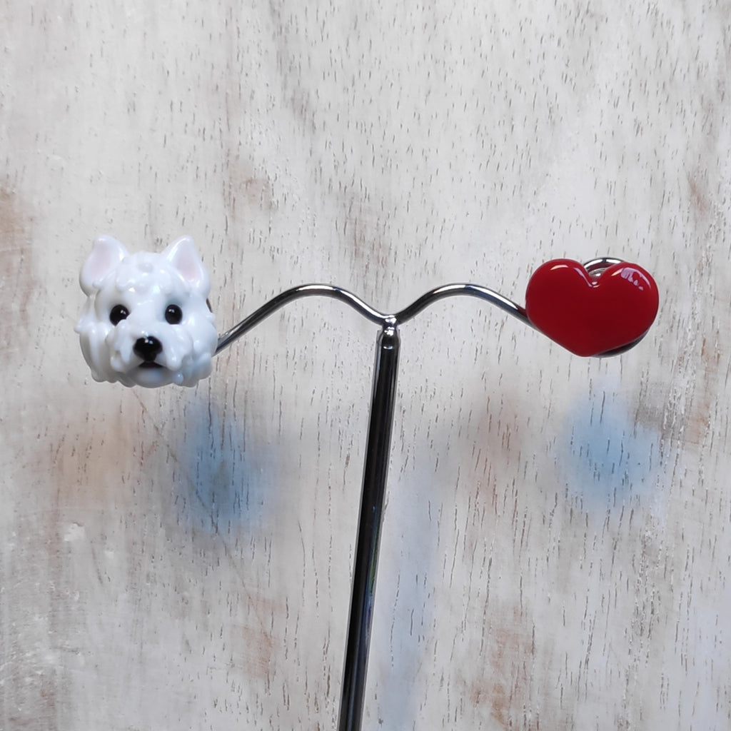 West Highland White Terrier earrings